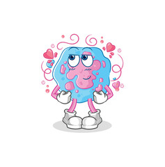 cell shy vector. cartoon character
