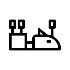 acupuncture icon or logo isolated sign symbol vector illustration - high quality black style vector icons
