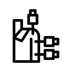 acupuncture icon or logo isolated sign symbol vector illustration - high quality black style vector icons
