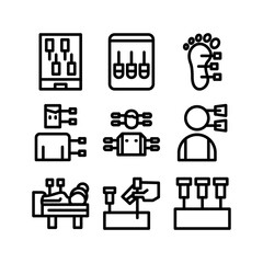 acupuncture icon or logo isolated sign symbol vector illustration - high quality black style vector icons
