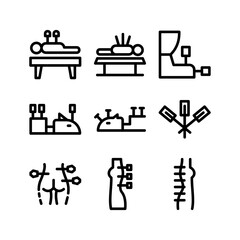 acupuncture icon or logo isolated sign symbol vector illustration - high quality black style vector icons
