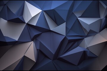 Obraz na płótnie Canvas Abstract dark blue low poly background