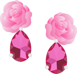 pink sapphire earring 20230227-MCP253-16