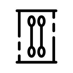 cotton buds icon or logo isolated sign symbol vector illustration - high quality black style vector icons
