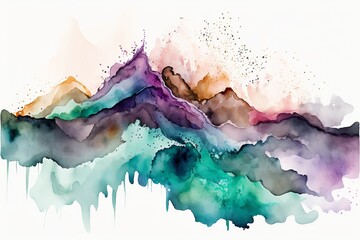 watercolor with transparent background