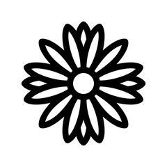 daisy icon or logo isolated sign symbol vector illustration - high quality black style vector icons
