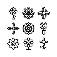 daisy icon or logo isolated sign symbol vector illustration - high quality black style vector icons
