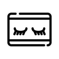 eyelashes icon or logo isolated sign symbol vector illustration - high quality black style vector icons
