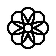 hibiscus icon or logo isolated sign symbol vector illustration - high quality black style vector icons
