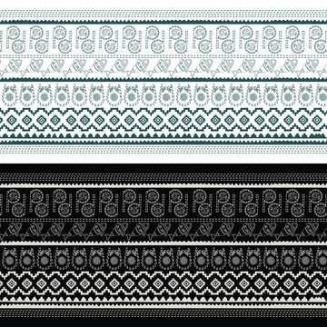 Vector pattern Bangladeshi folk traditional pohela boishakh jamdani modern colorful decoration celebration seamless digital textile fabric pattern background
