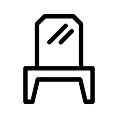 mirror icon or logo isolated sign symbol vector illustration - high quality black style vector icons
