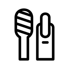 nail file icon or logo isolated sign symbol vector illustration - high quality black style vector icons
