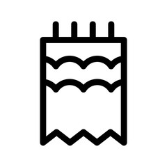 towel icon or logo isolated sign symbol vector illustration - high quality black style vector icons
