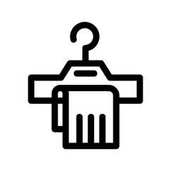 towel icon or logo isolated sign symbol vector illustration - high quality black style vector icons
