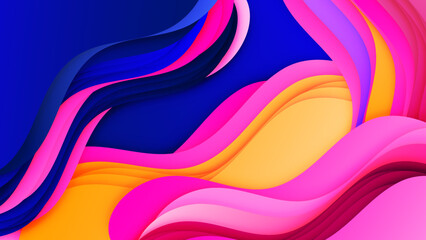 Abstract Motion Geometric Curve Vector Graphic Background