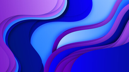 Obraz na płótnie Canvas Smooth Style Gradient Wave Vector Backdrop Background