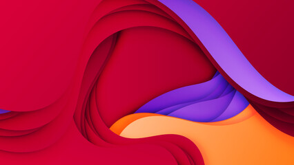 Bold and Bright Vibrant Wave Vector Art Background