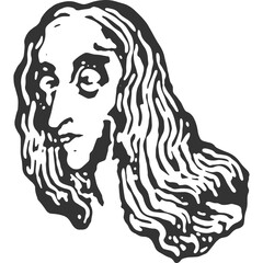 Uh Huh Vintage Illustration Vector