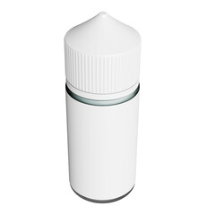 Liquid vape bottle created in high resolution with transparent background.