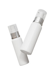 cosmetic bottle with transparent background, rendered in high quality, suitable for product and mockup