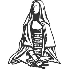 Wordsmith in Citadel Vintage Illustration Vector