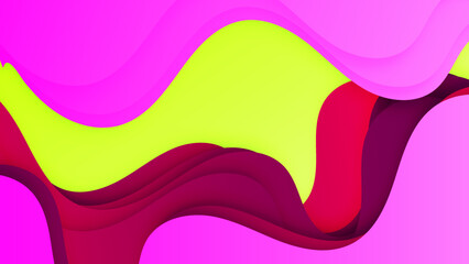 Colorful wave curve vector background. Vibrant waves colorful curve vector background
