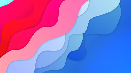 Fototapeta na wymiar Colorful wave curve vector background. Vibrant Waves Colorful Curve Vector Background