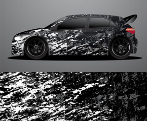car wrap vector designs with abstract grunge background for vehicle branding