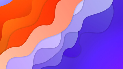 Colorful wave curve vector background. Vibrant waves background. Abstract motion geometric curve vector graphic