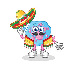 cell african tribal fighter mascot. cartoon vector