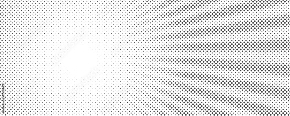 Poster sun rays halftone background. white and grey radial abstract comic pattern. vector explosion abstrac