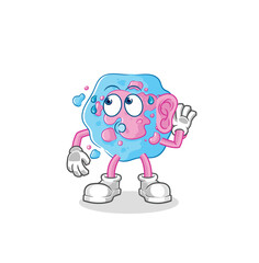 cell eavesdropping vector. cartoon character