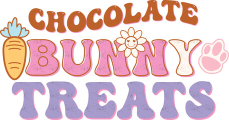 happy easter Groovy svg design,  easter bunny Quotes design
