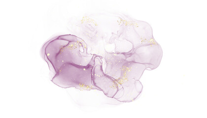 Abstract painted violet watercolor on paper texture background, Digital paint for template or any design