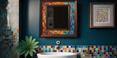 a luxury master bathroom ideas, pictures of bathrooms , bathroom counter, Contemporary bathroom ideas, Luxury bathroom, Elegant bathroom interior design , Stylish bathroom , Generative ai