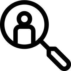 search black outline icon