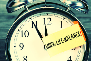 Ein Wecker und Work Life Balance