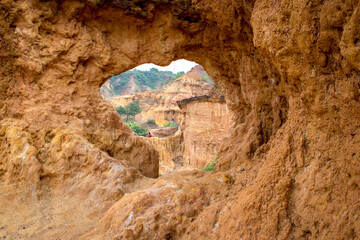 Gangani of Garhbeta in Medinipur, So called grand canyon of Bengal located in Garhbeta in Medinipur . Red soil plateau area.