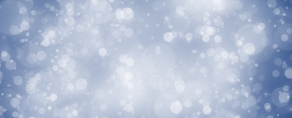 Abstract blue colored blurry circle bokeh copy space illustration background. 