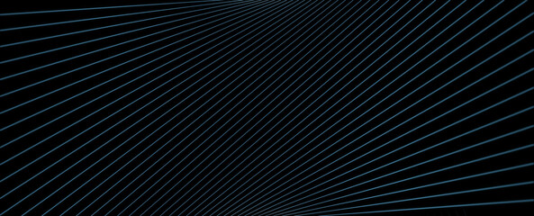 Blue lines pattern on black clean background graphic design background illustration