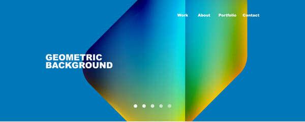 Geometric fluid shapes with liquid colors abstract background. Vector Illustration For Wallpaper, Banner, Background, Card, Book Illustration, landing page