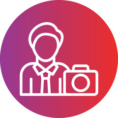 Vector Design Cameraman Icon Style