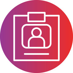 Vector Design Press Pass Icon Style