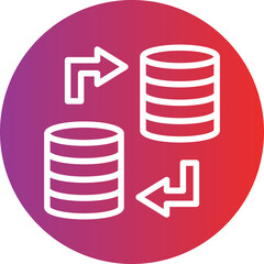 Vector Design Data Transfer Icon Style