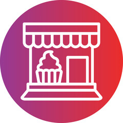 Vector Design Bakery Shop Icon Style
