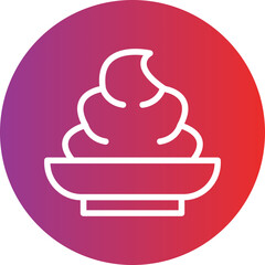 Vector Design Cream Icon Style