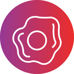 Vector Design Fried Egg Icon Style