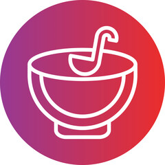 Vector Design Punch Bowl Icon Style