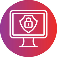 Vector Design Cyber Security Icon Style