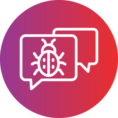 Vector Design Chat Virus Icon Style